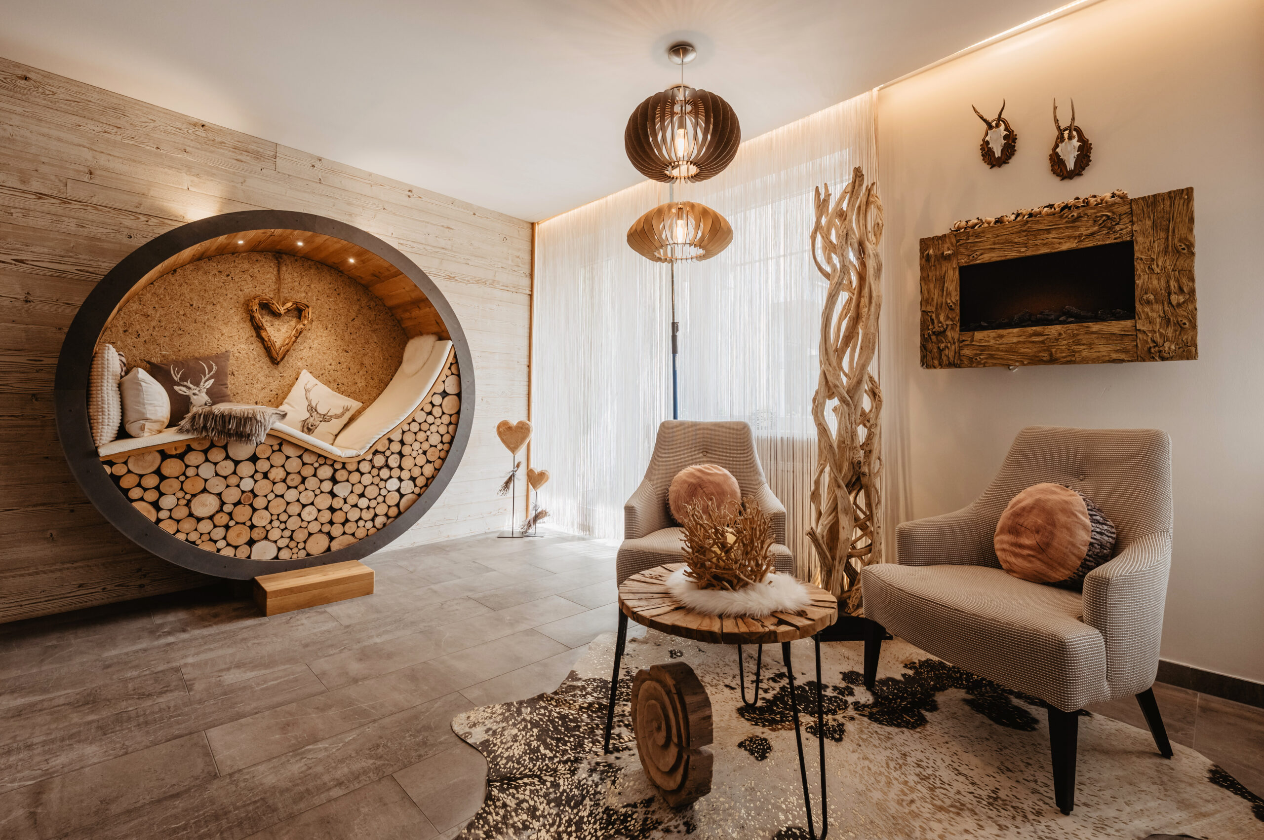 btl Wellnessbereich Sessel Wandliege Pension Fichtenwald Bad Füssing